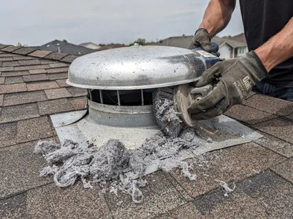 Cleaning Dryer Vent On Roof in Lake Wylie