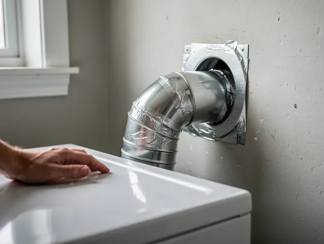 Lake Wylie Dryer Vent Cleaning expert performing professional dryer vent repair and installation in Lake Wylie